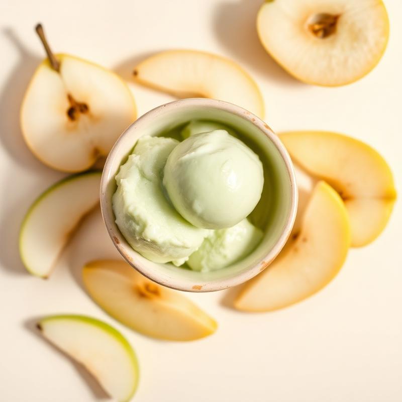 Gelato med smak av Päron